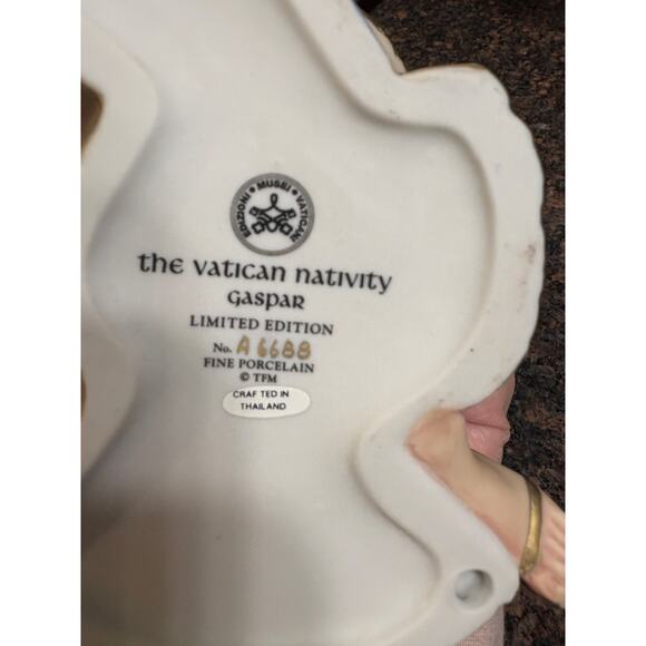 The Frankin Mint Ltmd Ed Vatican Nativity Gaspar #A6688 - Picture 6 of 7